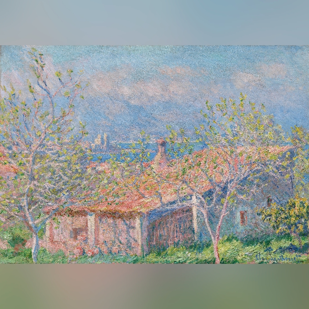 Gardener's House at Antibes (1888) by Claude Monet. Art Print